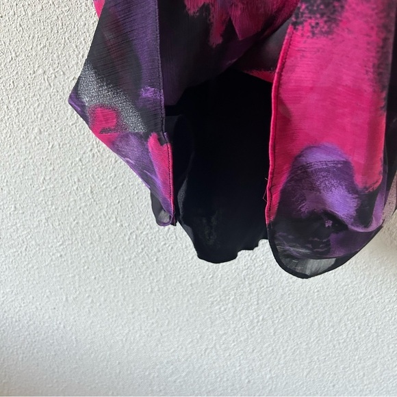 Rampage Women’s Dress Sz 7 Babydoll Black Purple Pink Sequins Party Date Wedding - Picture 6 of 13